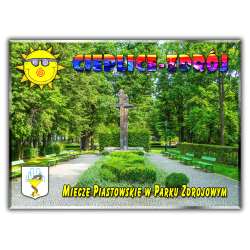 Magnes usztywniany 65x90 CIEPLICE-ZDRÓJ Miecze Piastowskie w Parku Zdrojowym